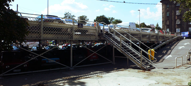 Modular, prefabricated parking, Belgrade Kamenicka