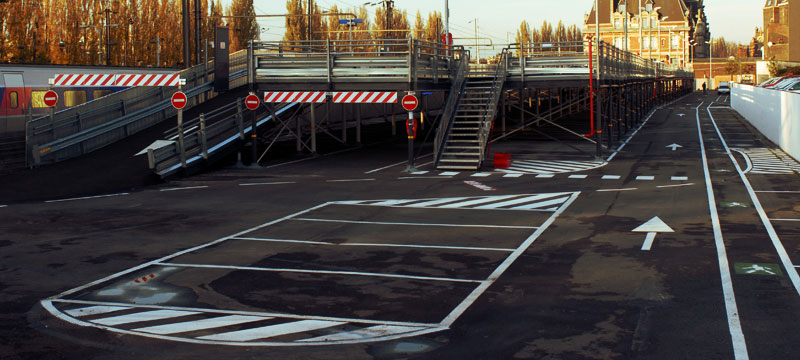 Modular, prefabricated parking deck, Valenciennes