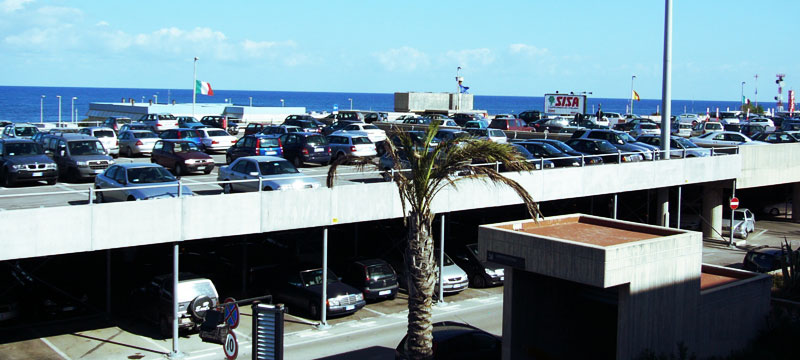 Modular, prefabricated parking, Palermo Airport